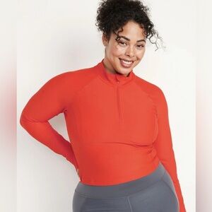 Old Navy Women's Bright Red Long Sleeve Bodysuit.    <<<<<139>>>>>>